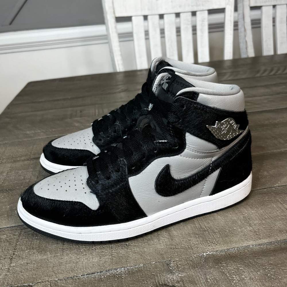 Nike Air Jordan 1 High Twist 2.0 Grey Black Womens Sz 9.5
